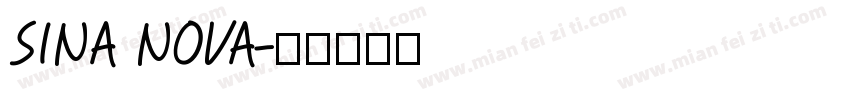 SINA NOVA字体转换